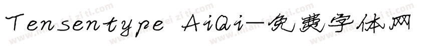 Tensentype AiQi字体转换